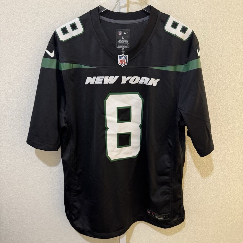 Nike NFL New York Jets Game Jersey Aaron Rodgers #8 Black Men’s Size Large NWOT
